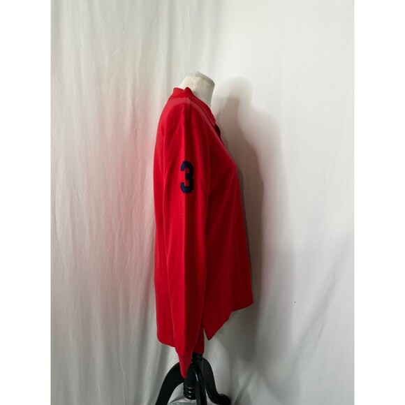 Polo Ralph Lauren Boys Big Pony Polo Shirt Red Long Sleeve Size XL - Picture 5 of 9
